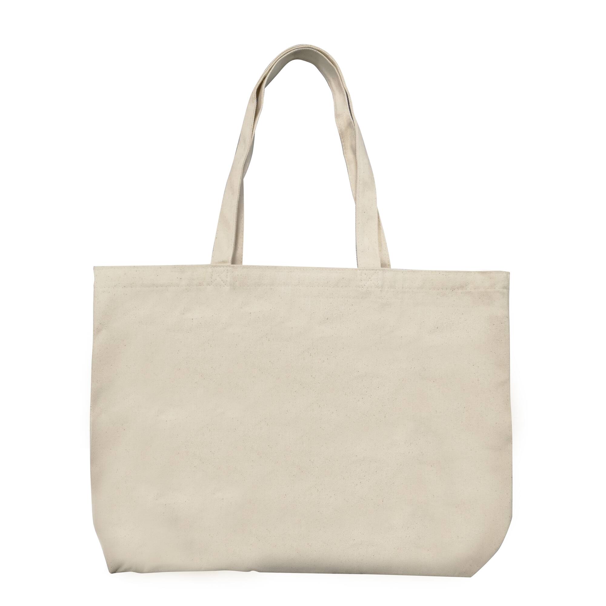 12 Pack: Natural Canvas Tote Bag by Make Market®